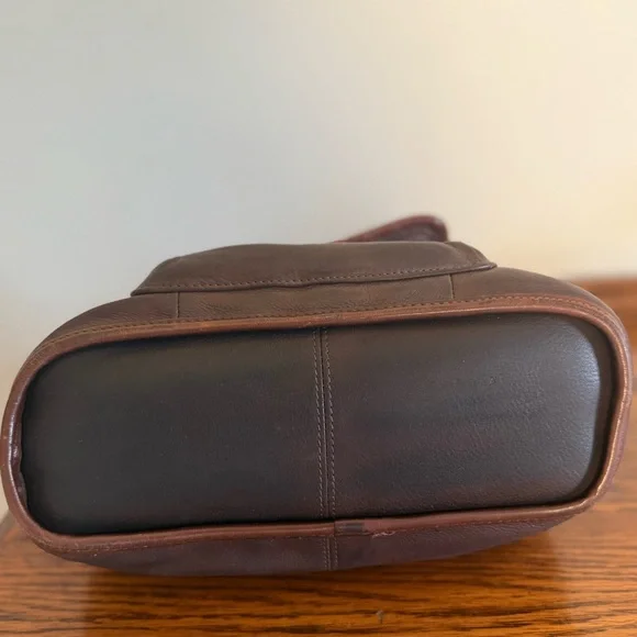 Vintage Fossil Western Brown Leather Braided Handle with Heart Logo Concho - Picture 7 of 12